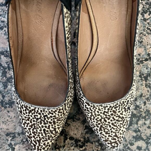 Madewell The Maddie Speckled Calf Hair Heels - Picture 11 of 11